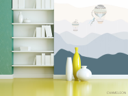 Фотошпалери Гори і повітряні кулі - 3