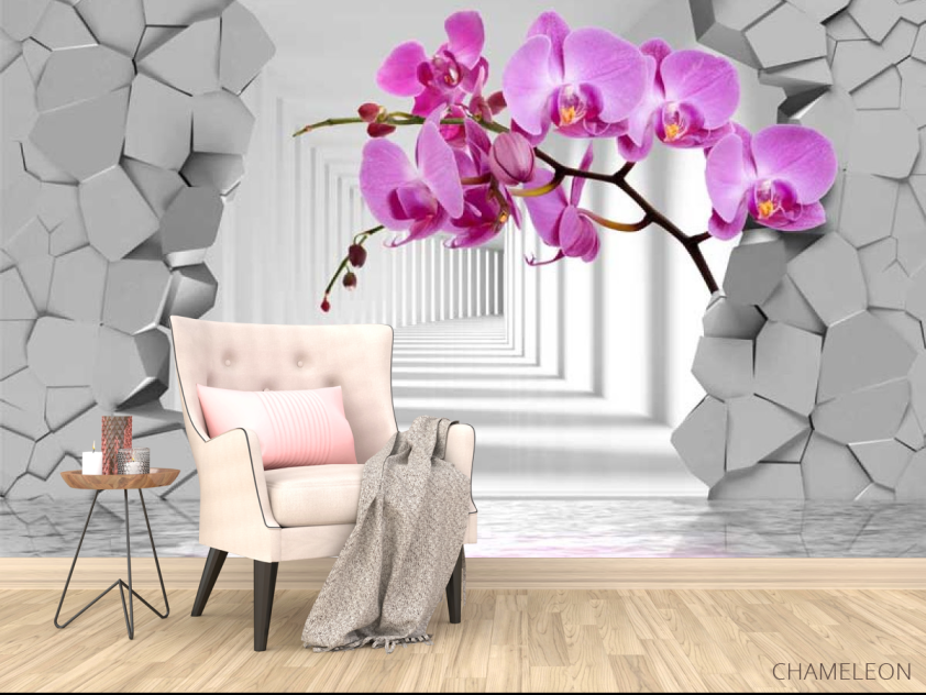 Фотообои 3D орхидея - 4