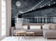 Фотообои Мост и луна, New York - 3