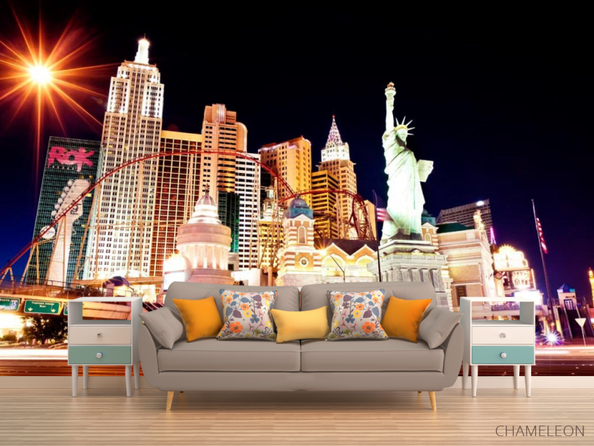 Фотообои Высотки, статуя свободы - 1