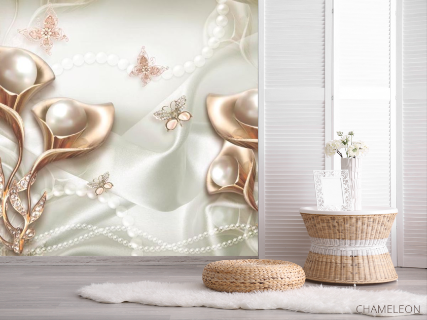 Фотошпалери Абстрактні квіти 3d - 2