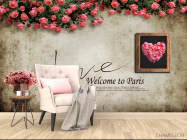 Фотообои Цветочная стена - 4