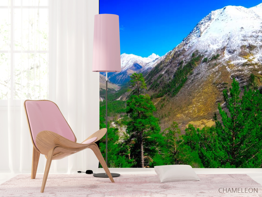 Фотошпалери Місяць, гора, ялина - 4