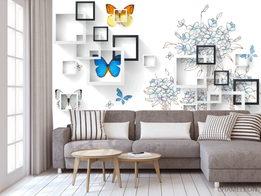 Фотообои 3д рисунок с геометрией - 3