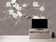 Фотообои Ветки магнолии с цветами - 2