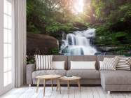 Фотообои водопад каменные ступеньки - 3