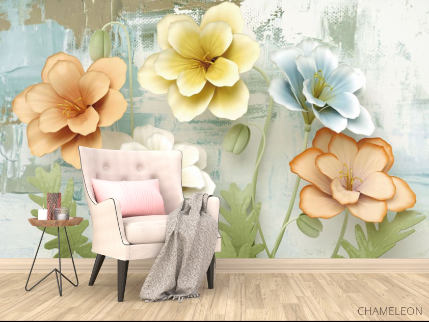 Фотообои 3д цветы объемные - 4