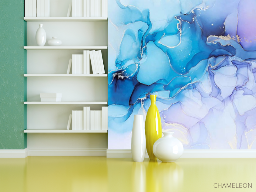 Фотошпалери Блакитний флюїд - 3