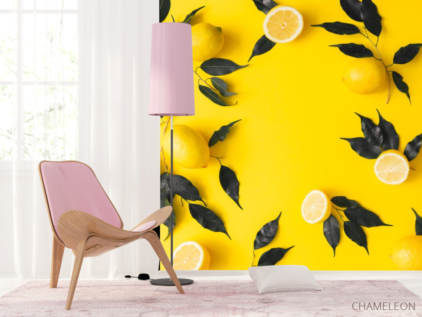 Фотошпалери жовті з лимоном - 4