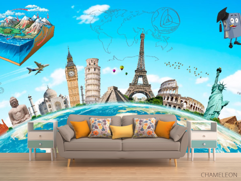 Фотообои Путешествие для кабинет английского - 1