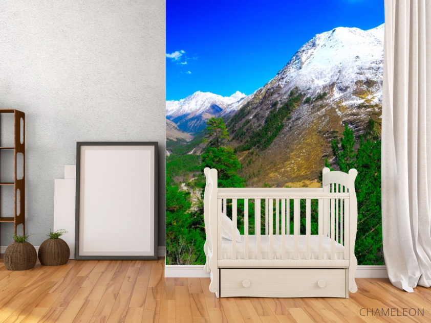 Фотообои Месяц, гора, ёль - 2