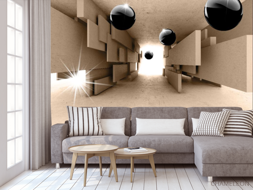 Фотообои 3д, шары - 3