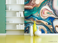 Фотошпалери Золотий Fluid art - 3