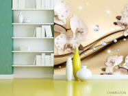 Фотошпалери 3D Квіти Орхідеї - 3