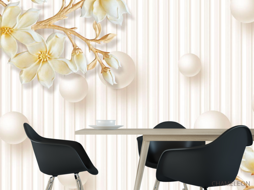 Фотошпалери Кола і стере квіти - 1