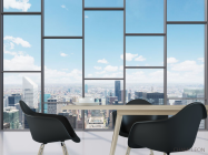 Фотошпалери Вид з вікна на місто - 1