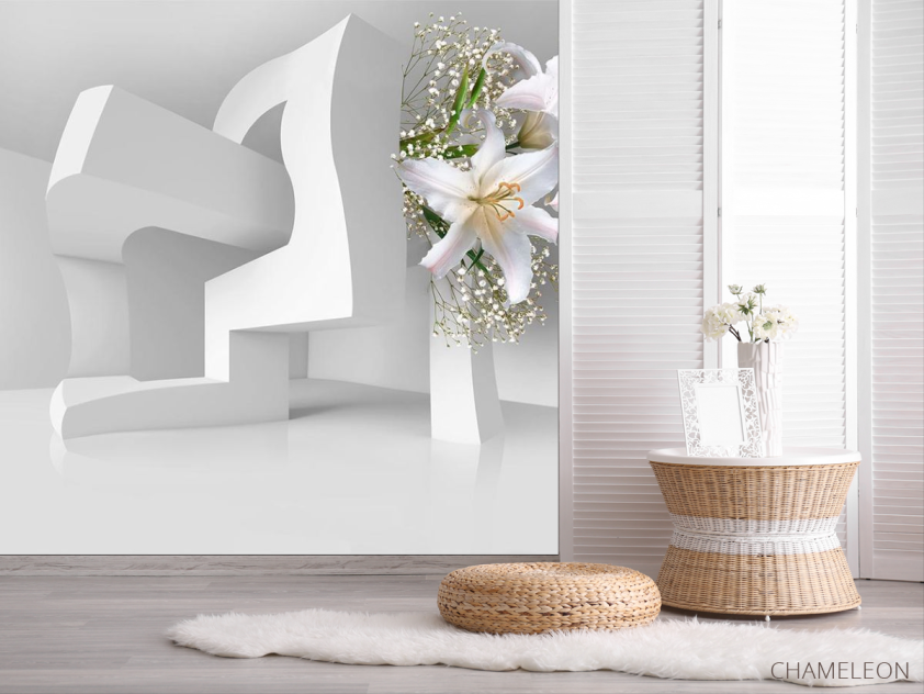 Фотошпалери 3d лілії - 2