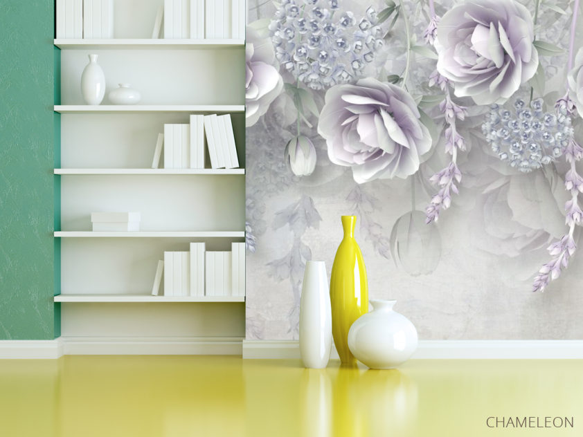 Фотошпалери 3д квіти - 3