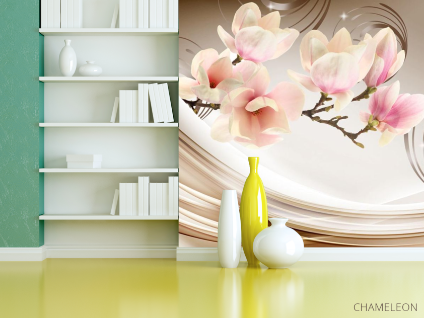 Фотошпалери Магнолія на атласі - 3