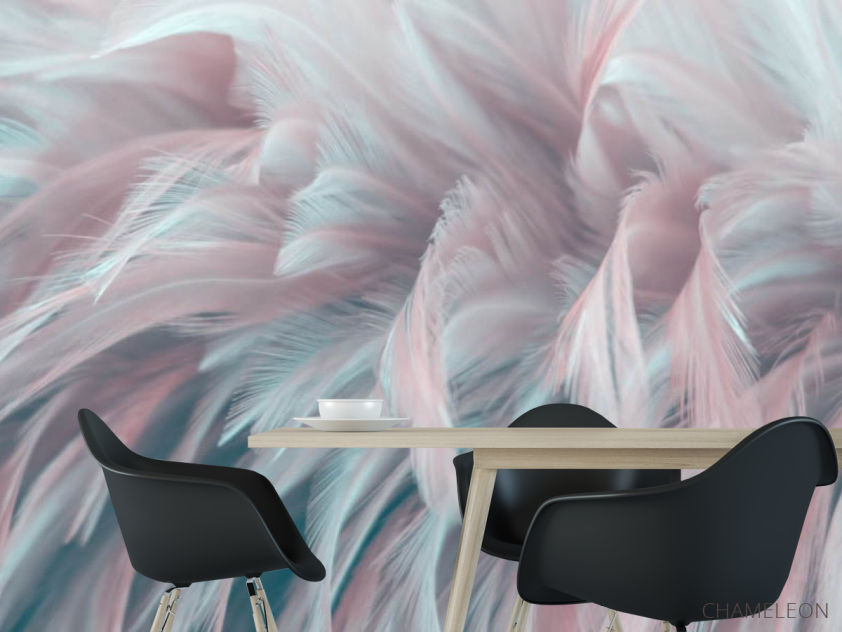 Фотошпалери Рожеве перо - 1