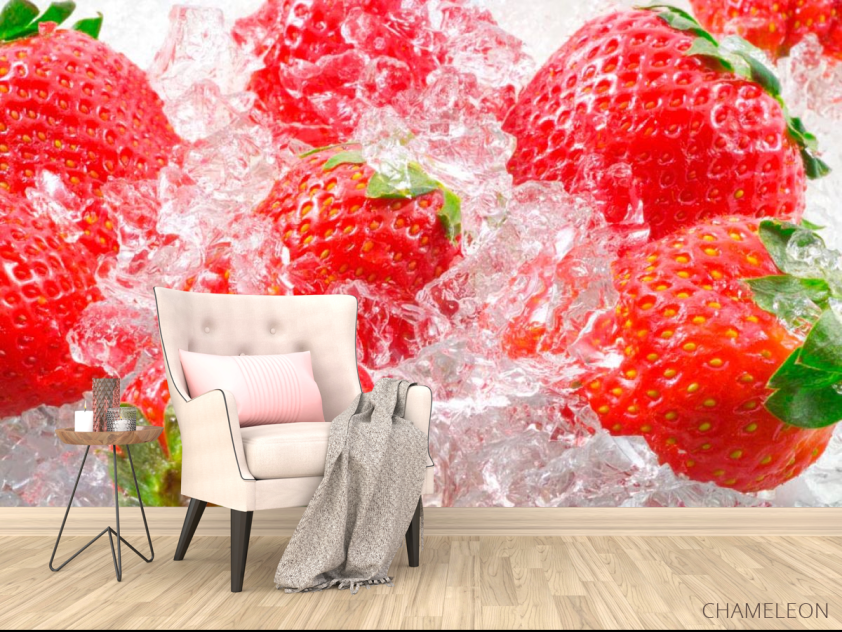 Фотообои Клубника во льду - 4