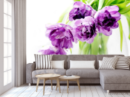 Фотообои большие сиреневые цветы - 3
