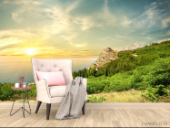 Фотообои лес над морем - 4