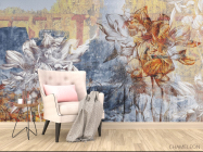 Фотообои Дизайнерские цветы - 4