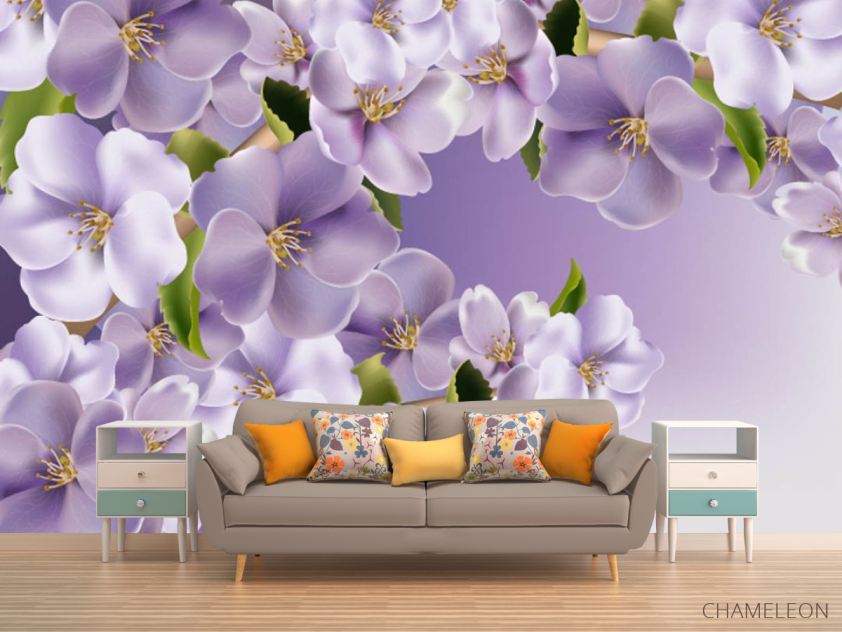 Фотообои Фиолетовые цветы - 1