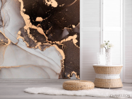 Фотошпалери Коричневий Fluid art - 2