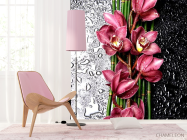 Фотошпалери Бордові орхідеї - 4