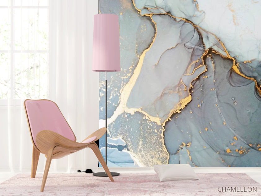 Фотошпалери fluid art Золотий - 4