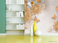 Фотошпалери Золоті брошки з візерунками - 3