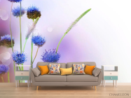 Фотообои Степные голубые цветы - 1