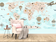 Фотообои Карта в детскую - 4