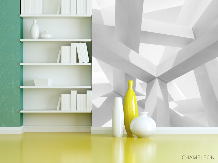 Фотошпалери Білі квадратні стовпи - 3