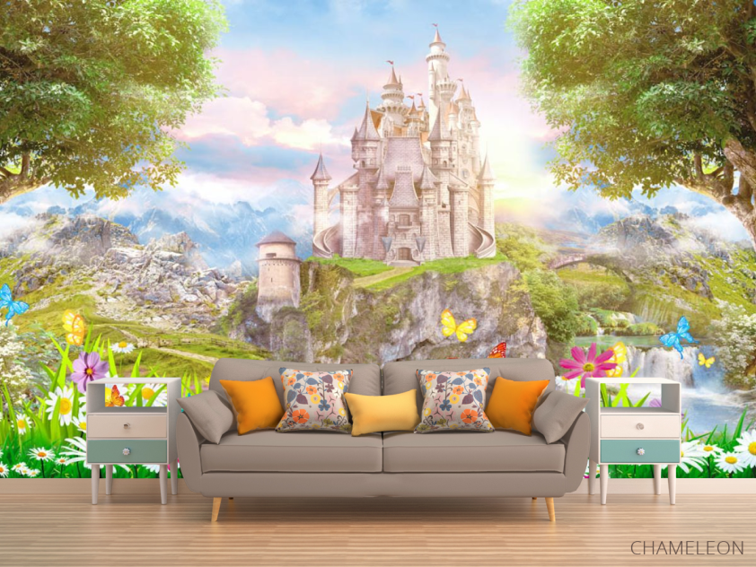 Фотообои Замок на поляне - 1