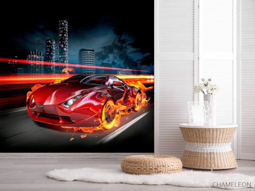 Фотошпалери Вогненний автомобіль - 2