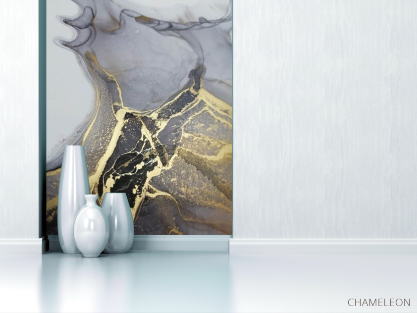 Фотообои Чёрно-белый Fluid art - 1
