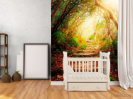 Фотообои Ступеньки, лес - 2