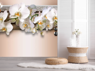 Фотошпалери 3д гілка орхідей - 2