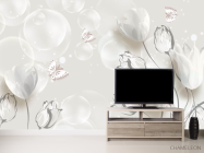 Фотообои 3d пионы - 2