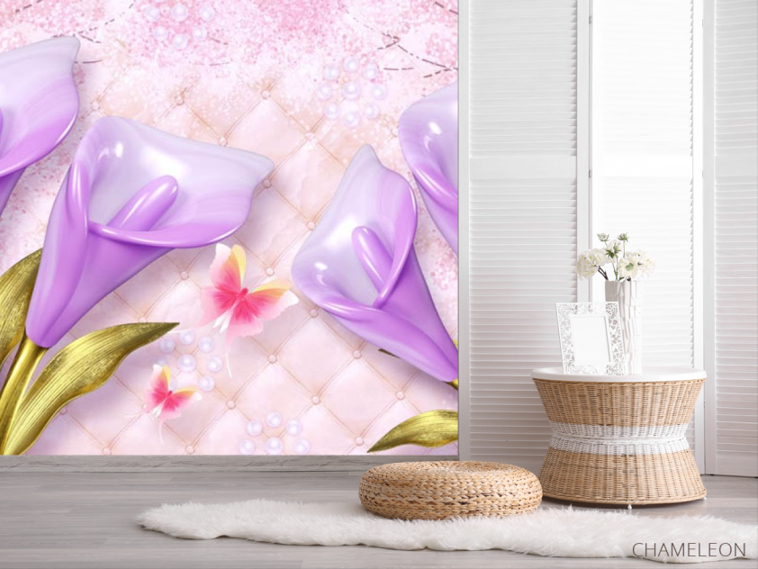 Фотошпалери 3Д квіти - 2