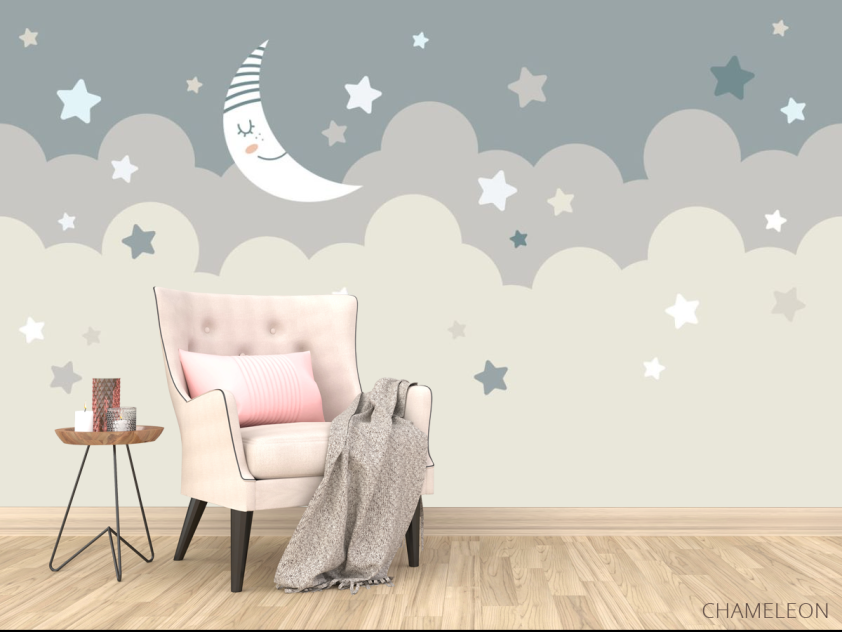 Фотообои Зведное небо и месяц - 4