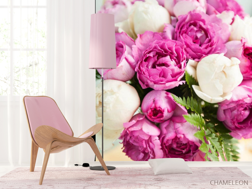 Фотошпалери Яскравий букет півоній - 4