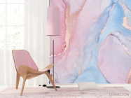 Фотошпалери рожевий флюїд арт - 4