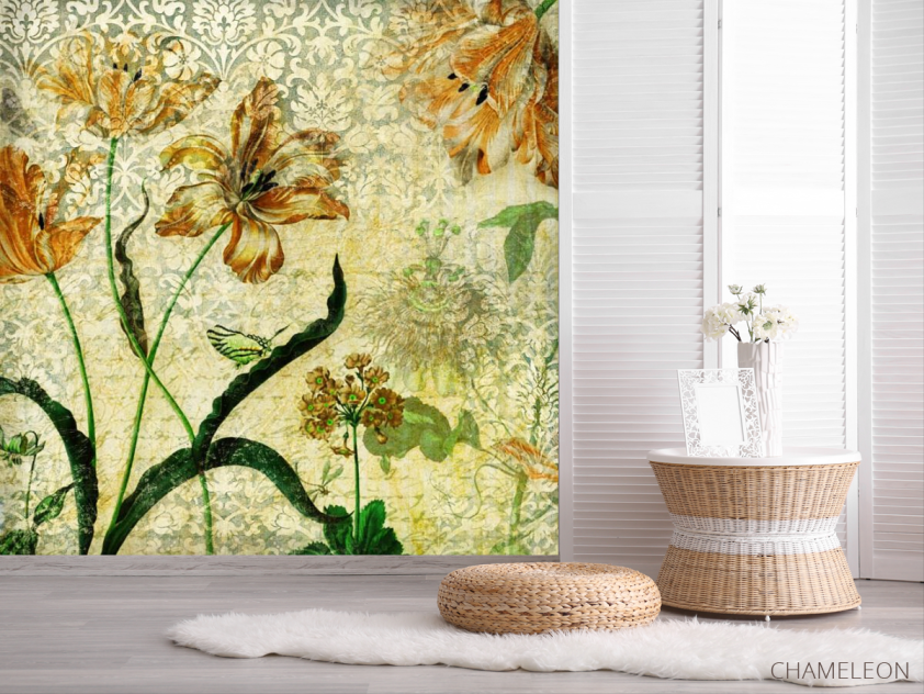 Фотообои Винтажные тюльпаны - 2