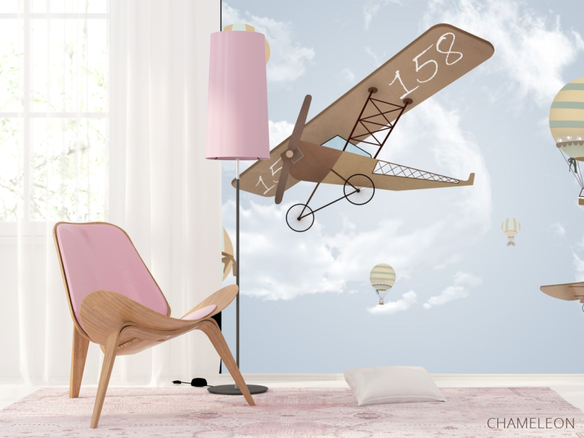 Фотошпалери повітряні кулі і літаки - 4