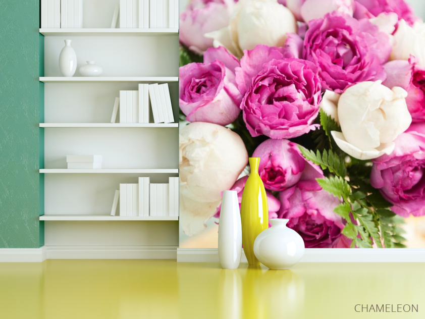 Фотошпалери Яскравий букет півоній - 3