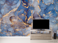 Фотообои синий золото - 2